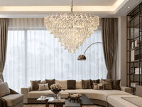 Candelabru Cristal Filiberta, 60W, Crom - AdeHouse — Finisaje și Iluminat Premium.