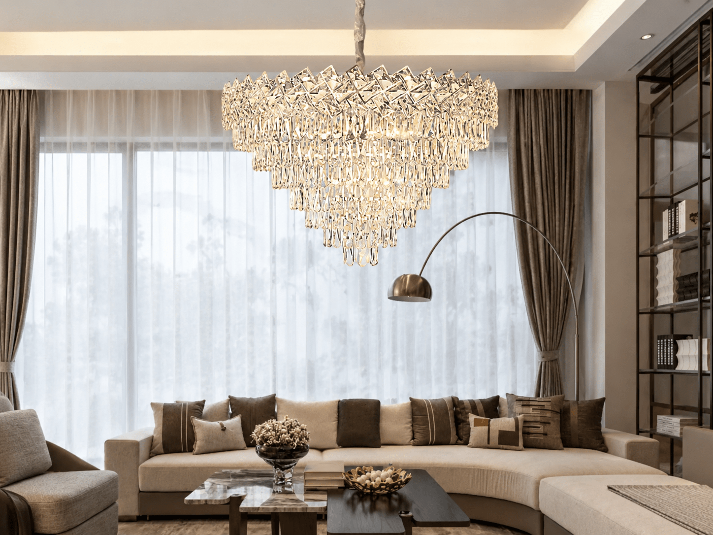 Candelabru Cristal Filiberta, 60W, Crom - AdeHouse — Finisaje și Iluminat Premium.