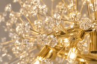 Candelabru Cristal Orsola, 60W, Auriu - AdeHouse — Finisaje și Iluminat Premium.