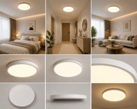 PLAFONIERĂ LED ROTUNDĂ ALBĂ 23W, 3000–6500K