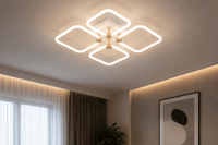 Lustră LED Cordelia, Alb - AdeHouse — Finisaje și Iluminat Premium.