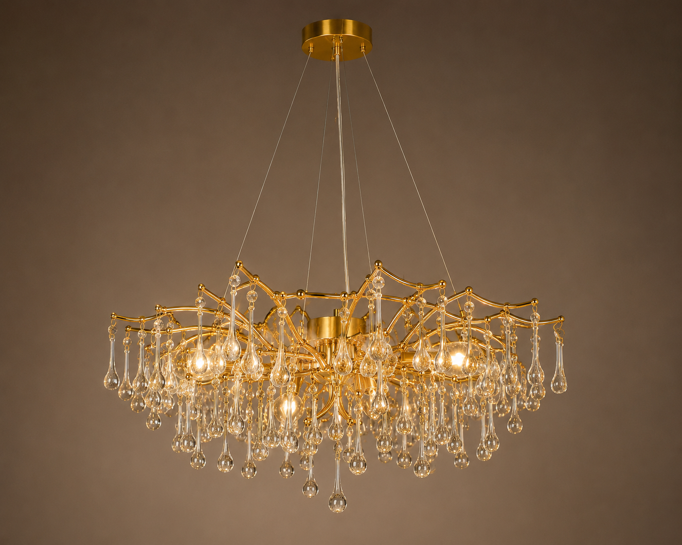 Candelabru Cristal Jolanda, Auriu