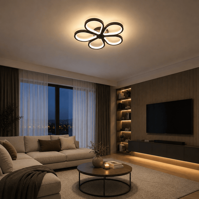 Lustră LED cu Telecomandă Melisenda, Ø30 cm, 2W, Lumină Caldă/Neutră/Rece