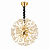 Candelabru Cristal Ginevora, Auriu - AdeHouse — Finisaje și Iluminat Premium.