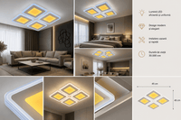 Lustră LED cu Telecomandă Giacinta, 208W - AdeHouse — Finisaje și Iluminat Premium.