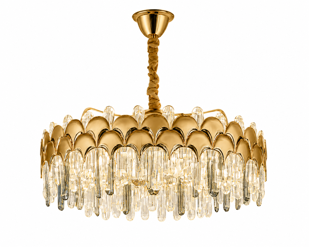 Candelabru Cristal Junipera, Auriu