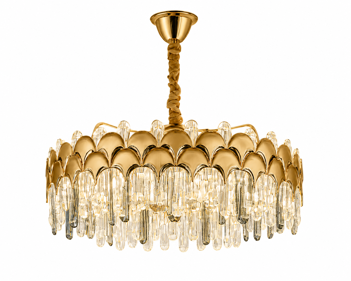 Candelabru Cristal Junipera, Auriu