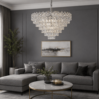 Candelabru Cristal Serafina, Ø60 cm - AdeHouse — Finisaje și Iluminat Premium.