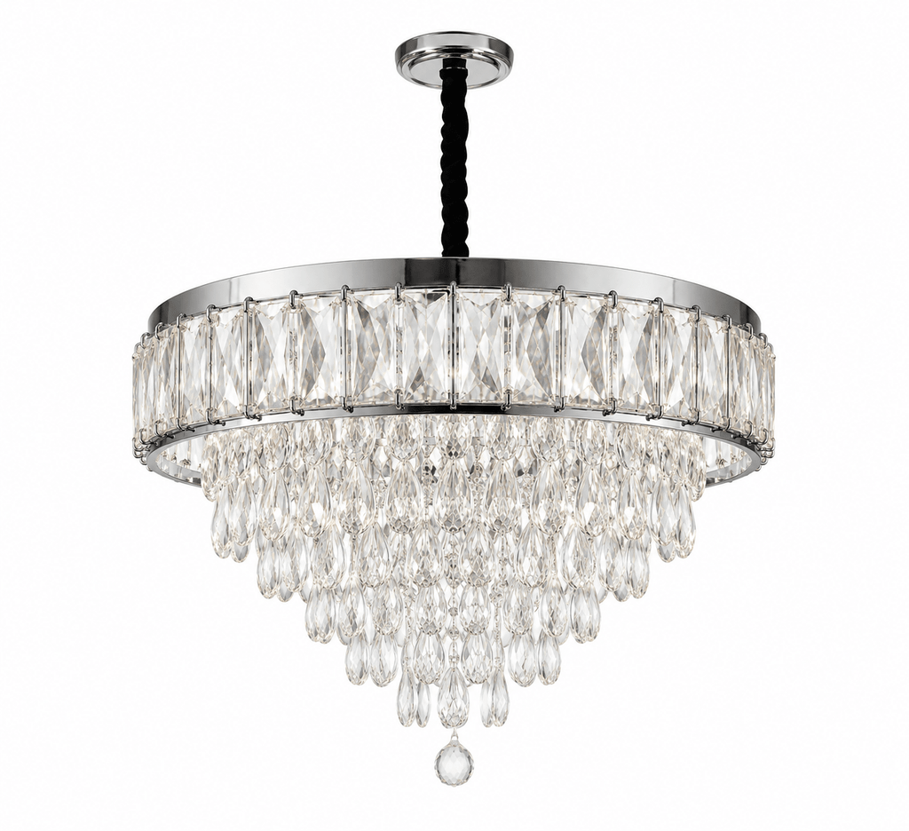 Candelabru Cristal Nicostrata, 80W - AdeHouse — Finisaje și Iluminat Premium.