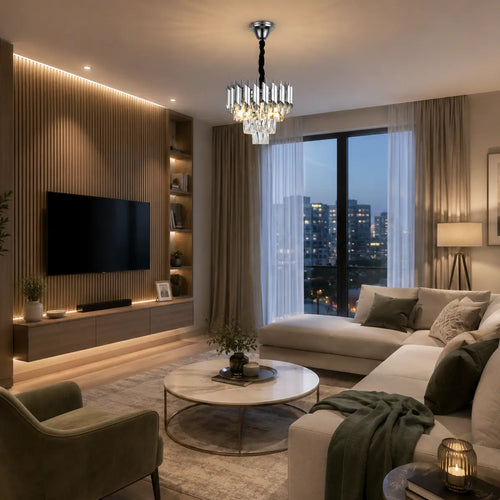 Candelabru Cristal Adalira, Design Modern