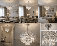 Candelabru Cristal Ysolde, Ø30 cm - AdeHouse — Finisaje și Iluminat Premium.