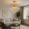 Candelabru Cristal Yalira 60W, Ø60 cm