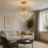 Candelabru Cristal Yalira 60W, Ø60 cm - AdeHouse — Finisaje și Iluminat Premium.