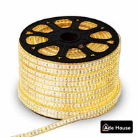 Bandă LED Luminoasă Profesionala, Dublu Rând – Rolă 100M 220V - AdeHouse — Iluminat Modern la Preț Bun