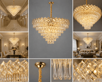 Candelabru Cristal Pierina, 60W, Auriu - AdeHouse — Finisaje și Iluminat Premium.