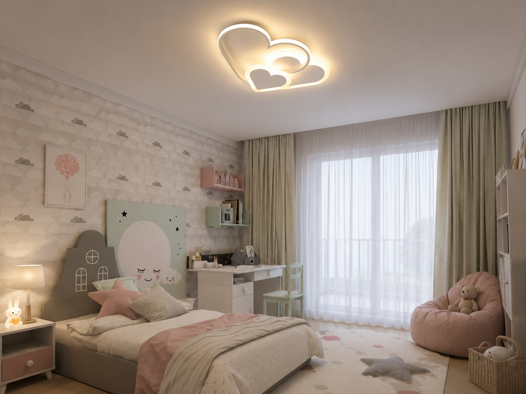 Lustră LED cu Telecomandă Berenice 76W, Lumină Caldă/Neutră/Rece, Dimabilă