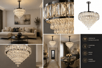Candelabru Cristal Nicostrata, 80W - AdeHouse — Finisaje și Iluminat Premium.