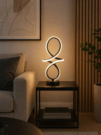Veioza LED Sculpturală Infinity Noir, 46W