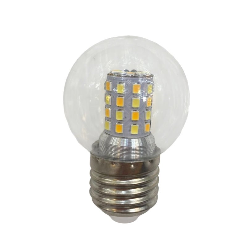 Bec LED E27, 3 Tipuri de Lumină, Sticlă Transparentă