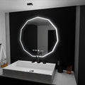 Oglindă LED Baie cu Dezaburire Urania, Ceas - AdeHouse — Finisaje și Iluminat Premium.