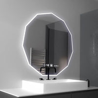 Oglindă LED Baie cu Dezaburire Urania, Ceas - AdeHouse — Finisaje și Iluminat Premium.