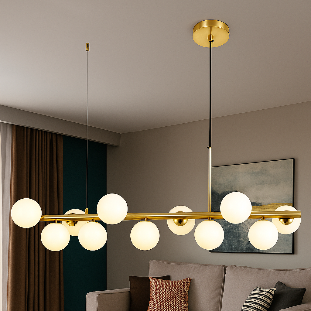 Pendul LED Aurelia II, Auriu