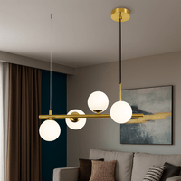 Pendul LED cu Telecomandă Mirabella, Auriu - AdeHouse — Finisaje și Iluminat Premium.