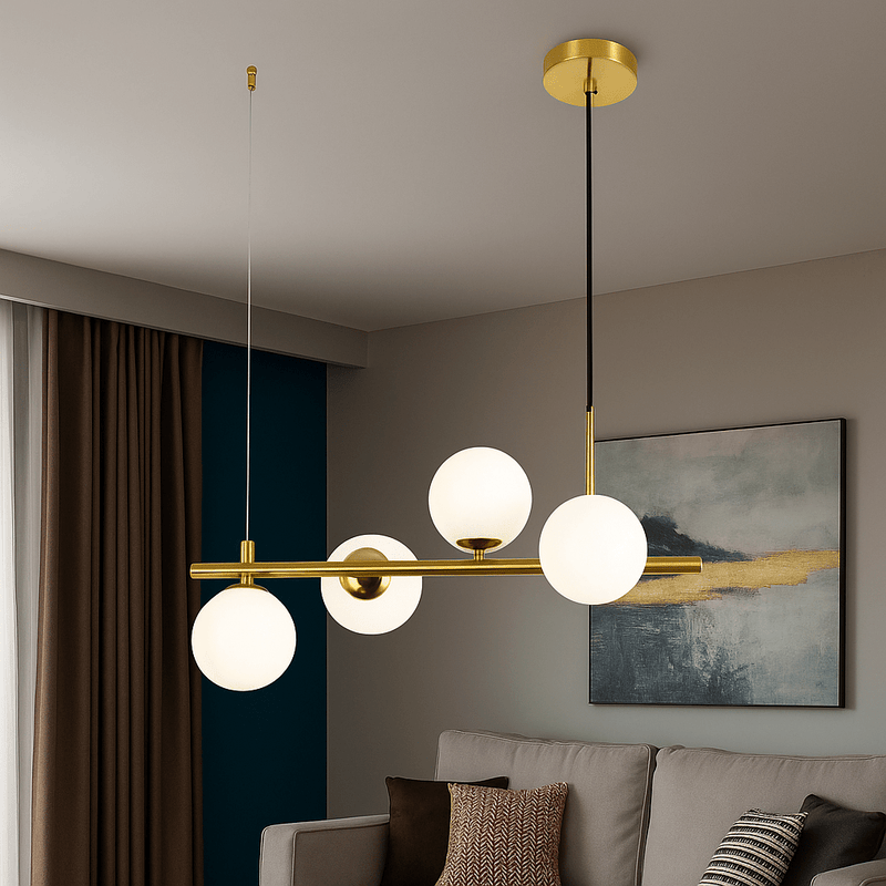 Pendul LED cu Telecomandă Mirabella, 48×32 cm, Auriu