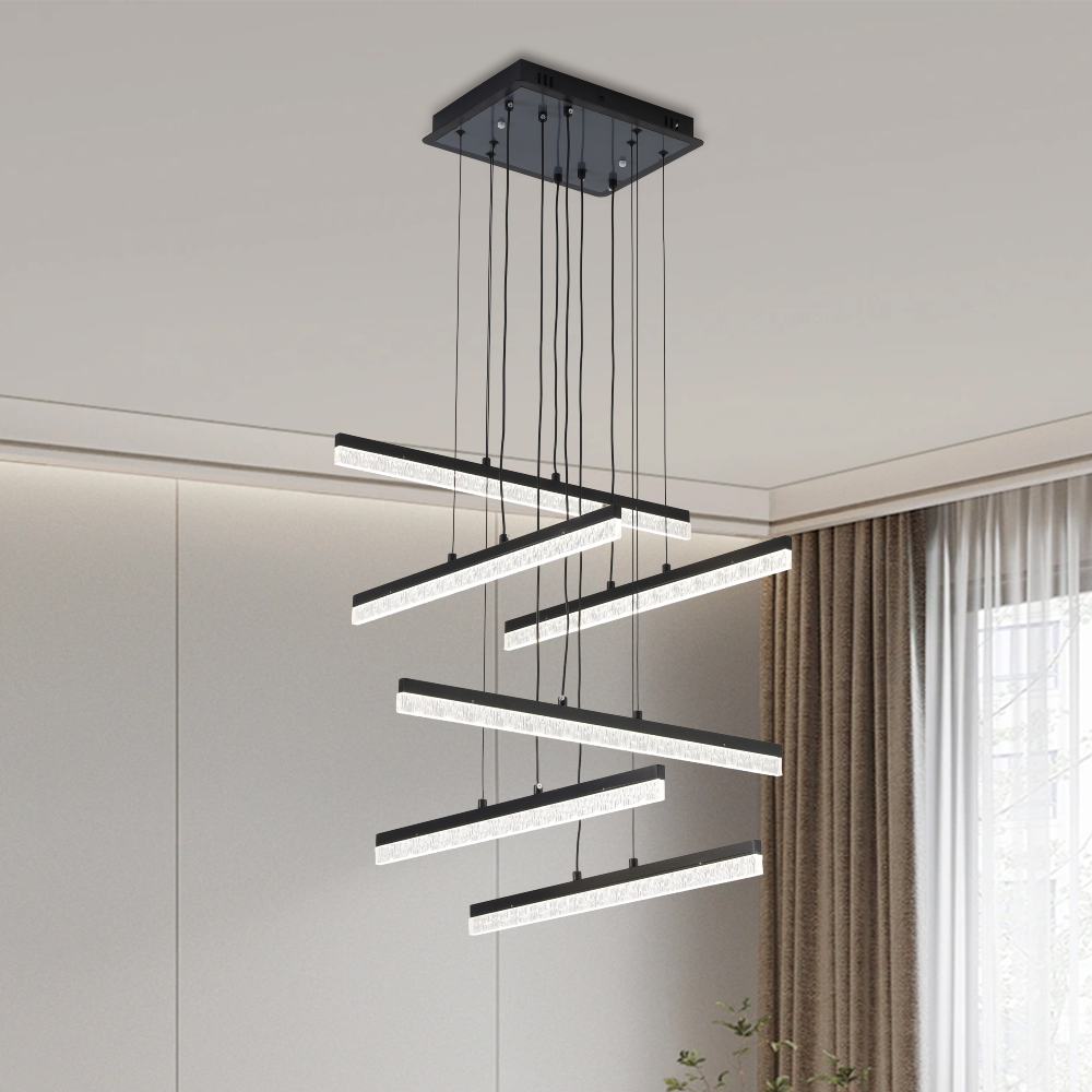 Pendul LED cu Telecomandă Eulalia 144W, Lumină Caldă/Neutră/Rece