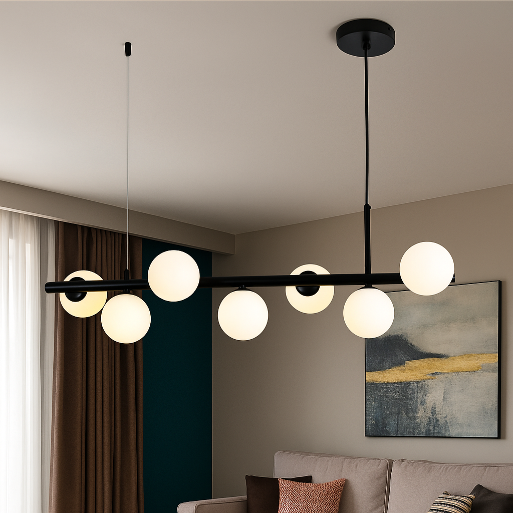 Pendul LED cu Telecomandă Wilhelmina, Negru