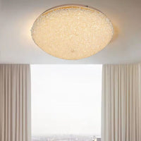 Plafonieră LED ADEHOUSE Crystal Spark 64W, Ø40 cm, Auriu, Telecomandă