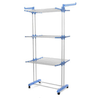 Uscator vertical, mobil si pliabil pentru rufe cu suport umerase, inaltime 173cm