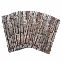 Tapet autoadeziv decorativ 30x60 model caramida maro/gri